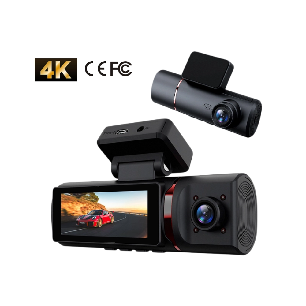 4K Dash Cam Front Rear 4G GPS WiFi 3-4 Channel DVR + 64GB Lexar Card