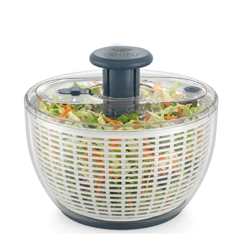 Salad Spinner 3.8 Qt – Large Lettuce Spinner & Vegetable Washer, Fruit Washer Bowl with Strainer, BPA-Free Produce Cleaner & Dryer for Kitchen