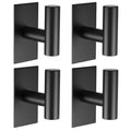 Wall Mounted Adhesive Hooks Stainless Steel Towel Coat Hat Key Holder Heavy Duty