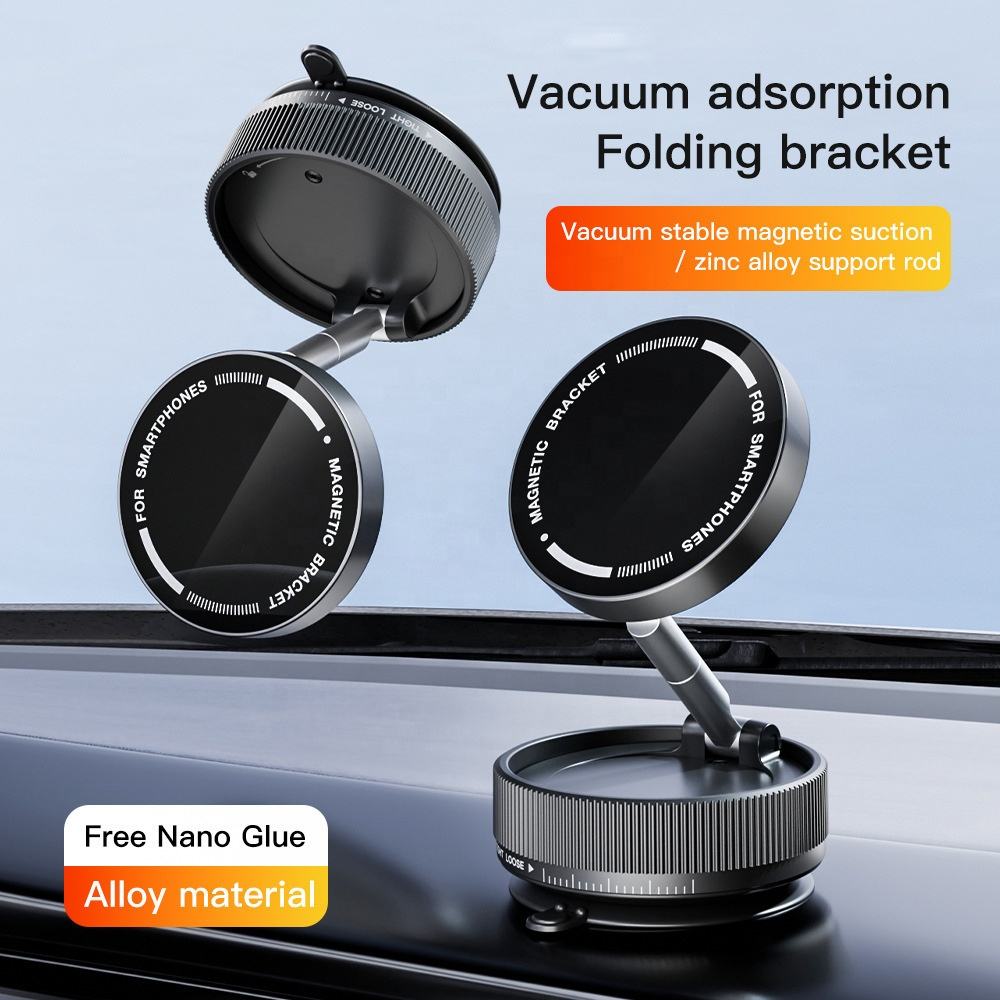 Universal Magnetic Car Phone Holder Dashboard Mount Foldable 360° Rotating GPS