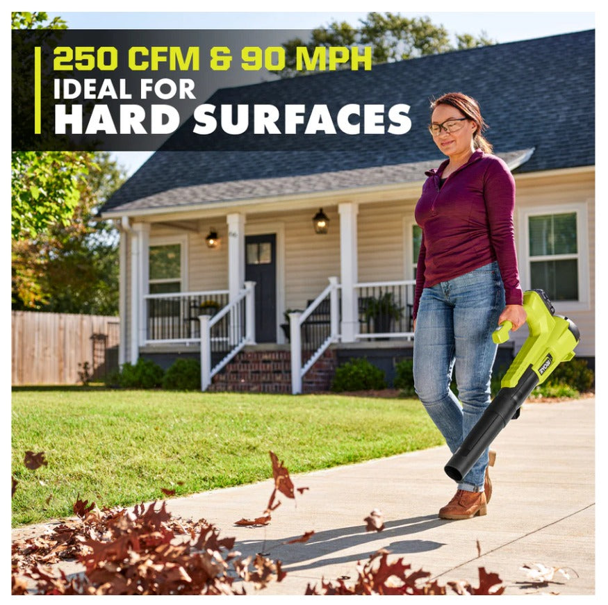 RYOBI 18V ONE+ 250 CFM Cordless Leaf Blower Tool Only